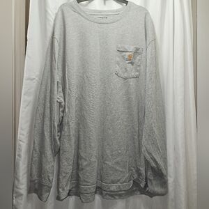 Carhartt Mens Plus Size Loose Fit Long Sleeve Tee!